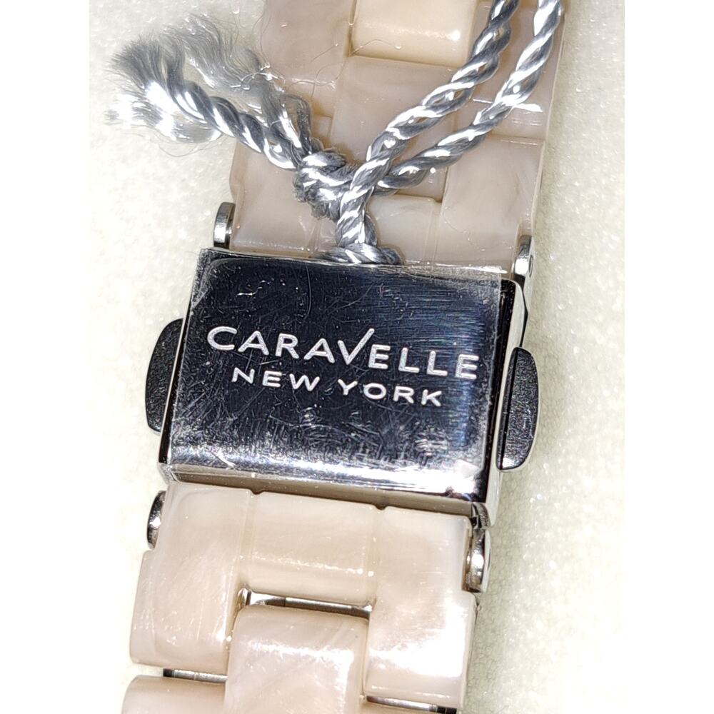 Bulova Caravelle Women's Quartz Beige Resin Watch - Picture 4 of 5